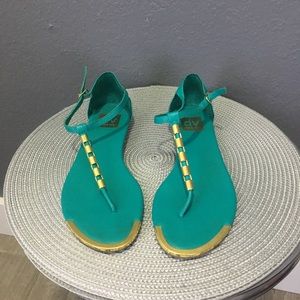 Turquoise sandals